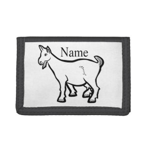 Goat Animal Thunder_Cove  Tri-fold Wallet