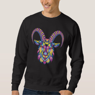 Goat Animals capricorn lamb Sweatshirt
