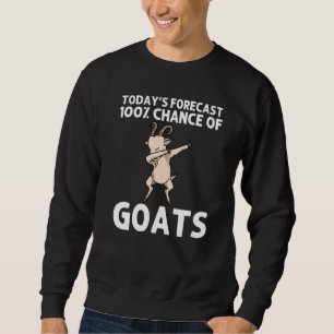 Goat Art For Men Women Dabbing Sheep Grass Farm An Sweatshirt