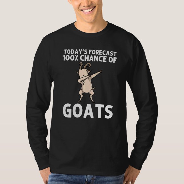 Goat Art For Men Women Dabbing Sheep Grass Farm An T-Shirt (Front)