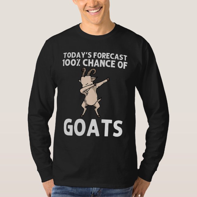 Goat Art For Men Women Dabbing Sheep Grass Farm An T-Shirt (Front)