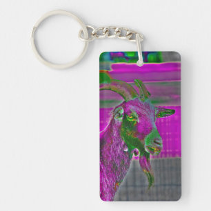 Goat Art Keychain