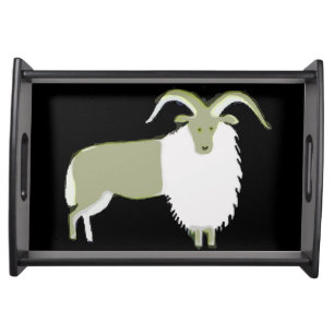Goat Art Serving Tray