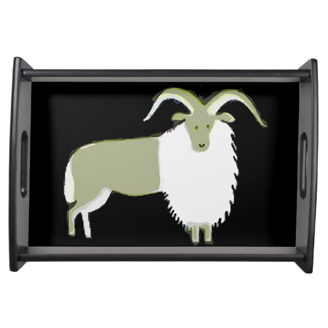 Goat Art Serving Tray (Front)