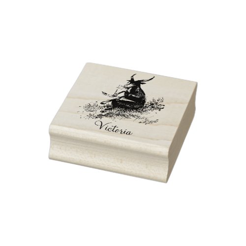 Goat Artist Rubber Stamp