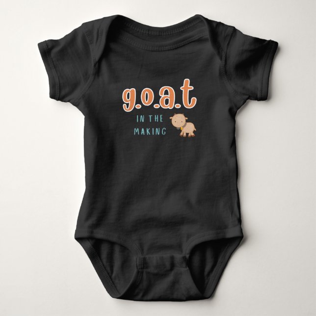 Goat Baby Body Suit  Baby Bodysuit (Front)