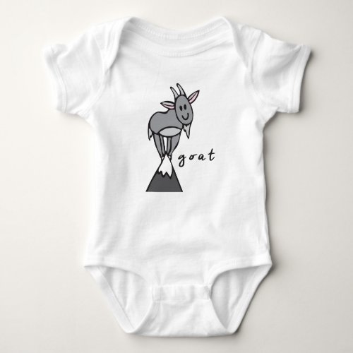 Goat Baby Bodysuit or One_Piece