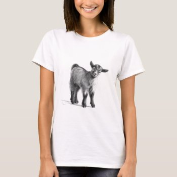 Goat Baby G097 T-shirt by AnimalsBeauty at Zazzle