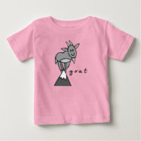 Goat Baby Top or T-Shirt (with underbase)