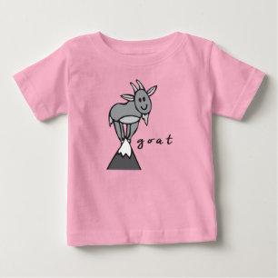 Goat Baby Top or T-Shirt (with underbase)