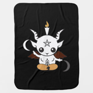 Goat Baphomet Halloween Gift Baby Blanket