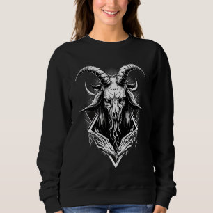 Goat Baphomet  Occult Gothic Demon Sweatshirt