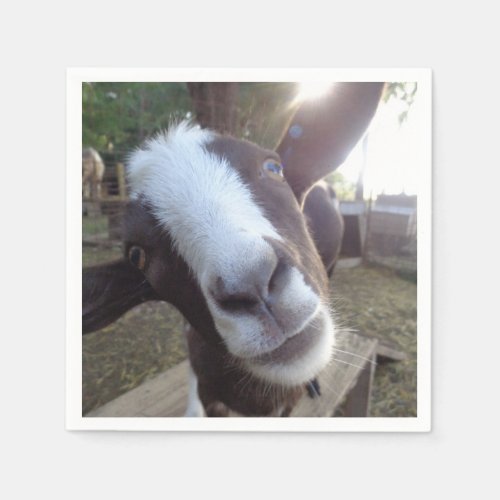 Goat Barnyard Farm Animal Paper Napkins