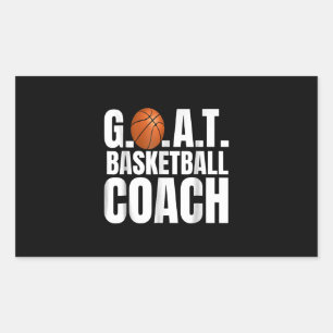 Goat Basketball Coach Gift Rectangular Sticker