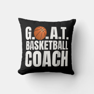Goat Basketball Coach Gift Throw Pillow