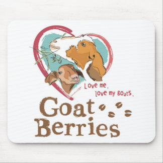 Goat Berries Mousepad
