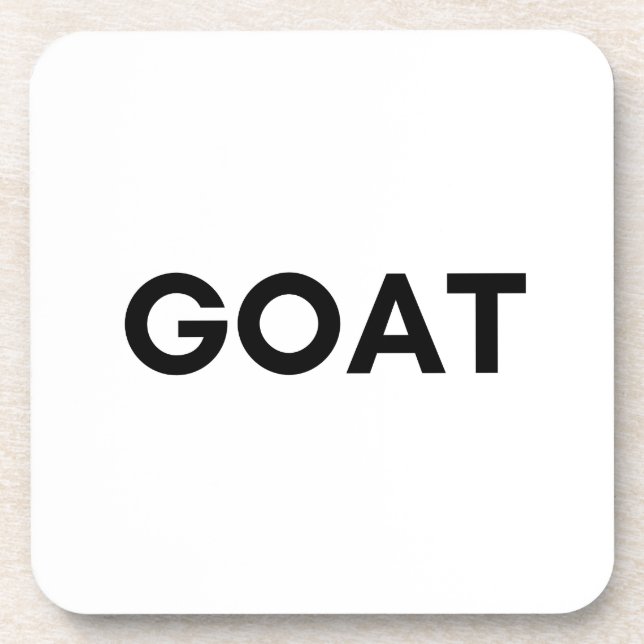 goat beverage coaster (Front)