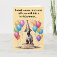 Goat Birthday Surprise – Funny & Witty