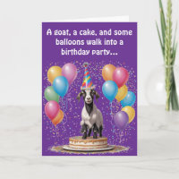 Goat Birthday Surprise – Funny & Witty