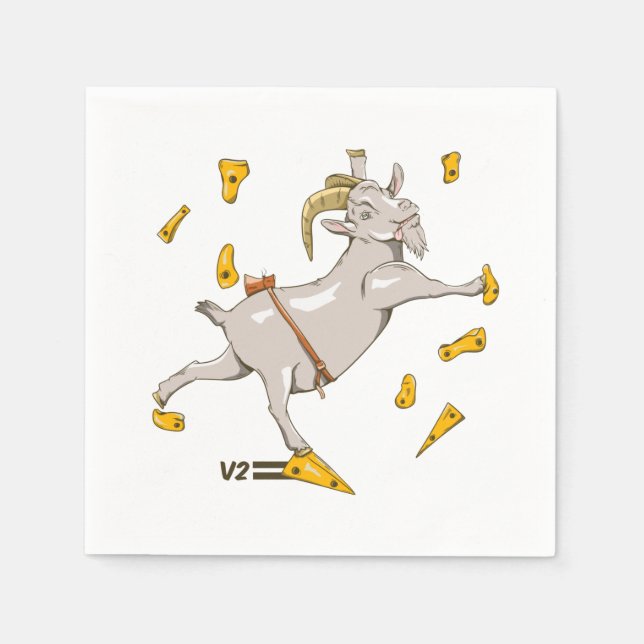 Goat Bouldering gym Napkins (Front)