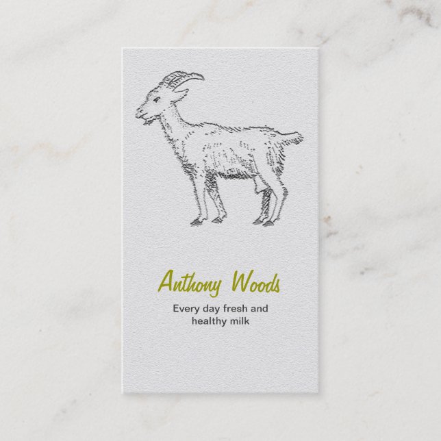 Goat business card (Front)