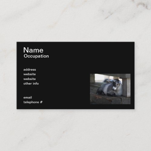 Goat Business Card