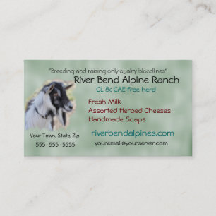 Goat Business Card- customize-add your own photo Business Card