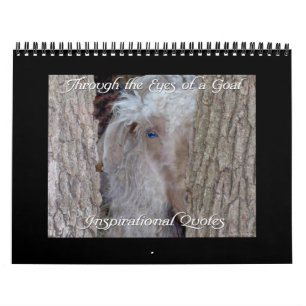 Goat Calendar with Inspirational Quotes