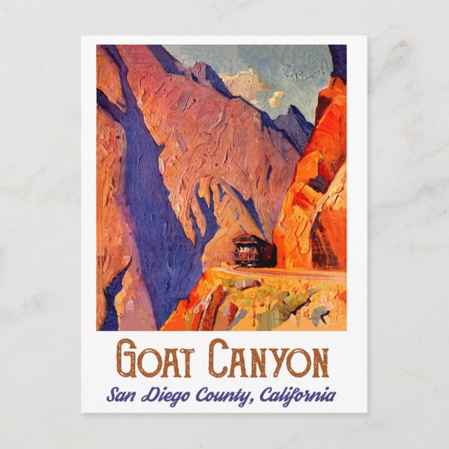 Goat Canyon, San Diego, California Postcard (Front)