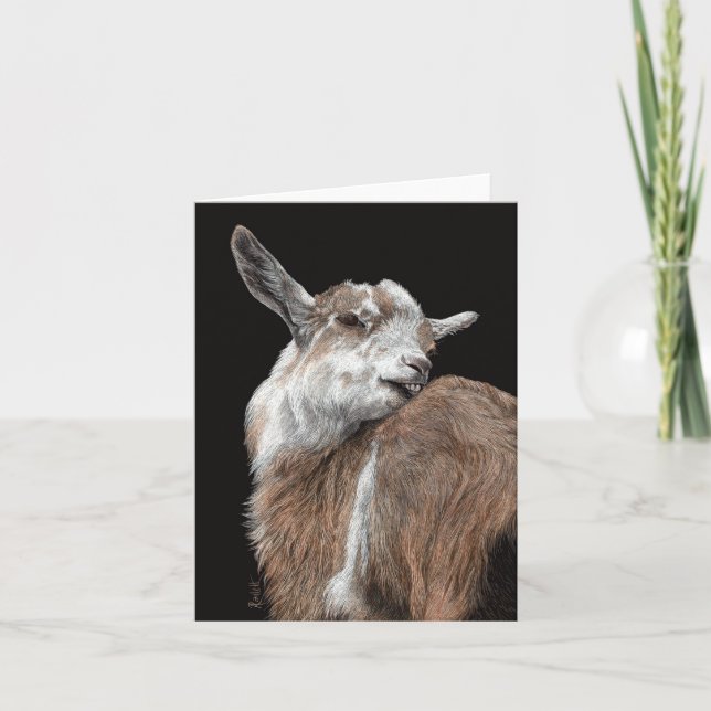 Goat Card - "Itchy Kid" (Front)