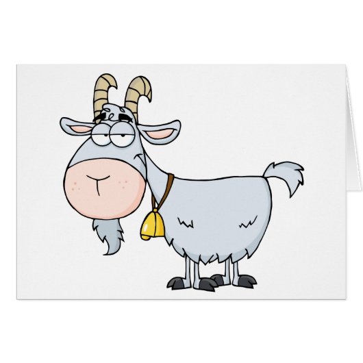 Goat Cartoon Character Cards (Front Horizontal)