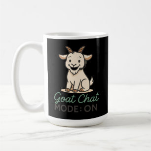 Goat Chat Mode: ON Funny Goat Talking Design Coffee Mug
