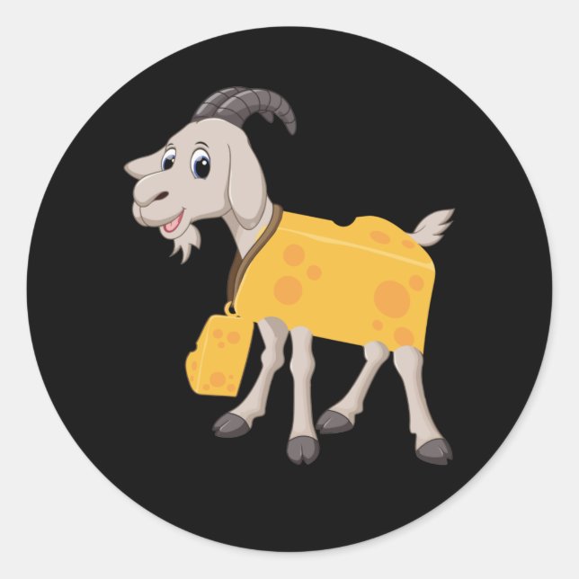 Goat Cheese for Goat Cheese Lovers Classic Round Sticker (Front)