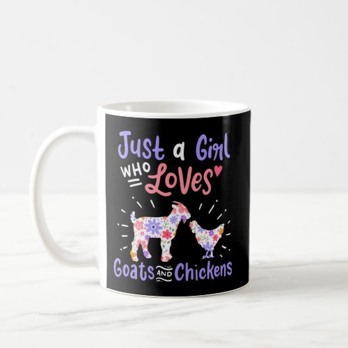 Goat Chicken Just A Who Loves Goats And Chickens Coffee Mug