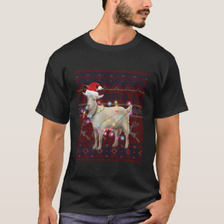 Goat Christmas Lights Ugly Sweater Goat Lover Gift