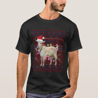 Goat Christmas Lights Ugly Sweater Goat Lover Gift