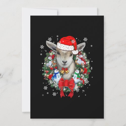 Goat Christmas Ornament Decoration Gift X_mas Holiday Card