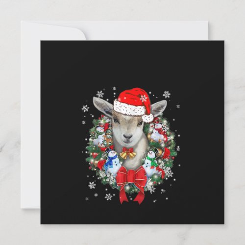 Goat Christmas Ornament Decoration Gift X_mas Invitation