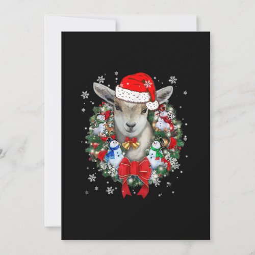 Goat Christmas Ornament Decoration Gift Xmas Gift Holiday Card