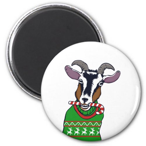 Goat Christmas Sweater Magnet