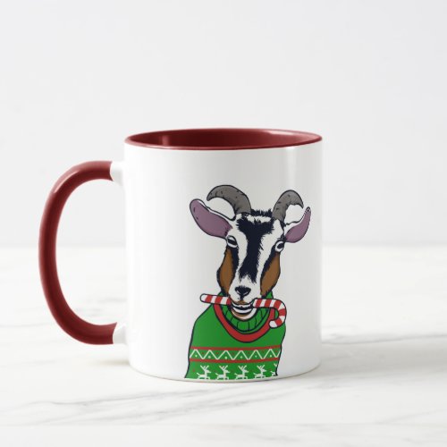 Goat Christmas Sweater Mug