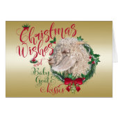 GOAT | Christmas Wishes Baby Goat Kisses Angora (Front Horizontal)