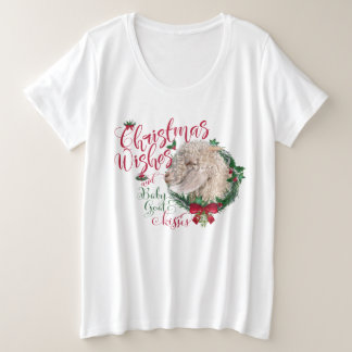 GOAT | Christmas Wishes Baby Goat Kisses Angora Plus Size T-Shirt