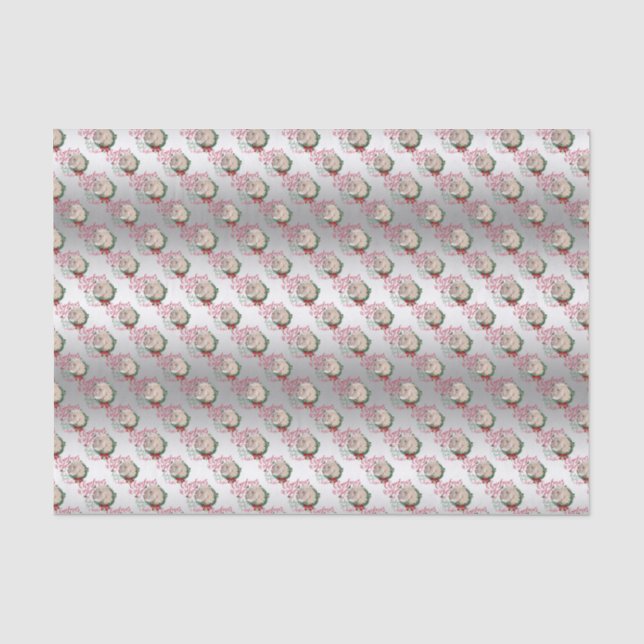 GOAT | Christmas Wishes Baby Goat Kisses Angora Tissue Paper (Front)