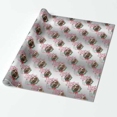 GOAT  Christmas Wishes Baby Goat Kisses Boer Wrapping Paper