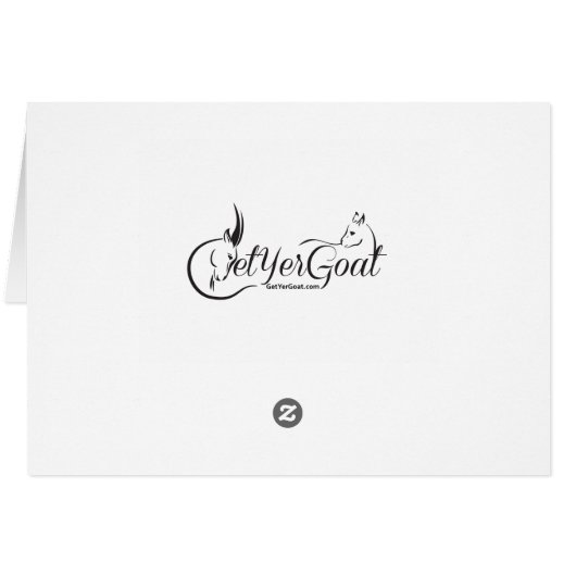 GOAT | Christmas Wishes Baby Goat Kisses Nubian (Back Horizontal)