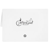 GOAT | Christmas Wishes Baby Goat Kisses Nubian (Back Horizontal)