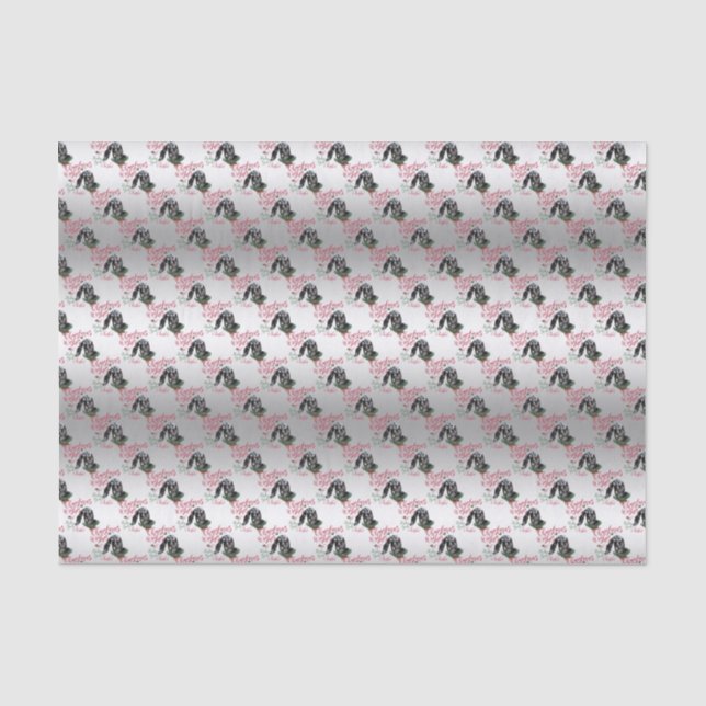 GOAT | Christmas Wishes Baby Goat Kisses Nubian 2 Tissue Paper (Front)
