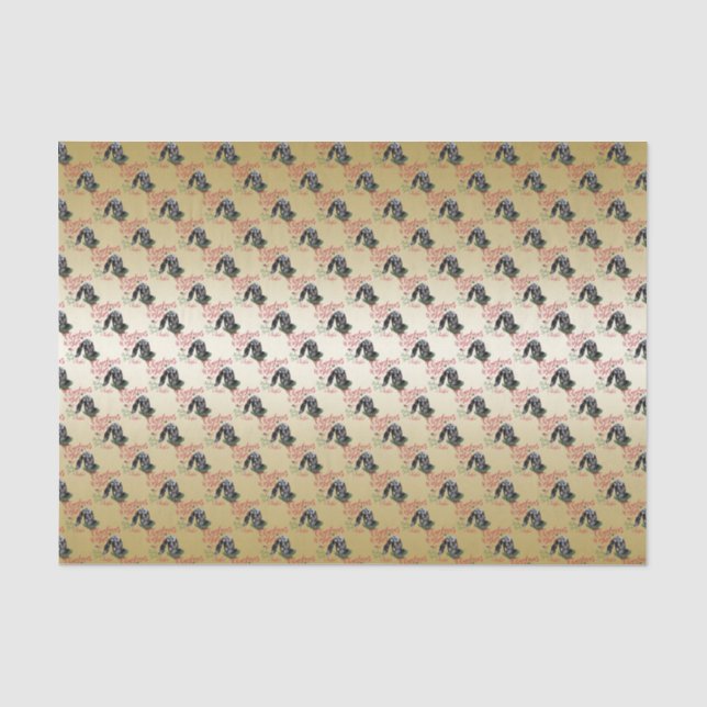 GOAT | Christmas Wishes Baby Goat Kisses Nubian 2 Tissue Paper (Front)