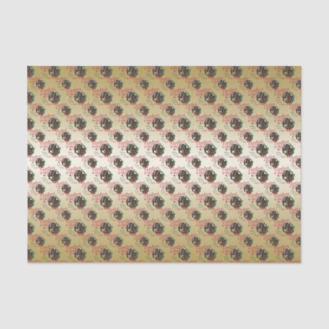 GOAT | Christmas Wishes Baby Goat Kisses Nubian 3 Tissue Paper (Front)